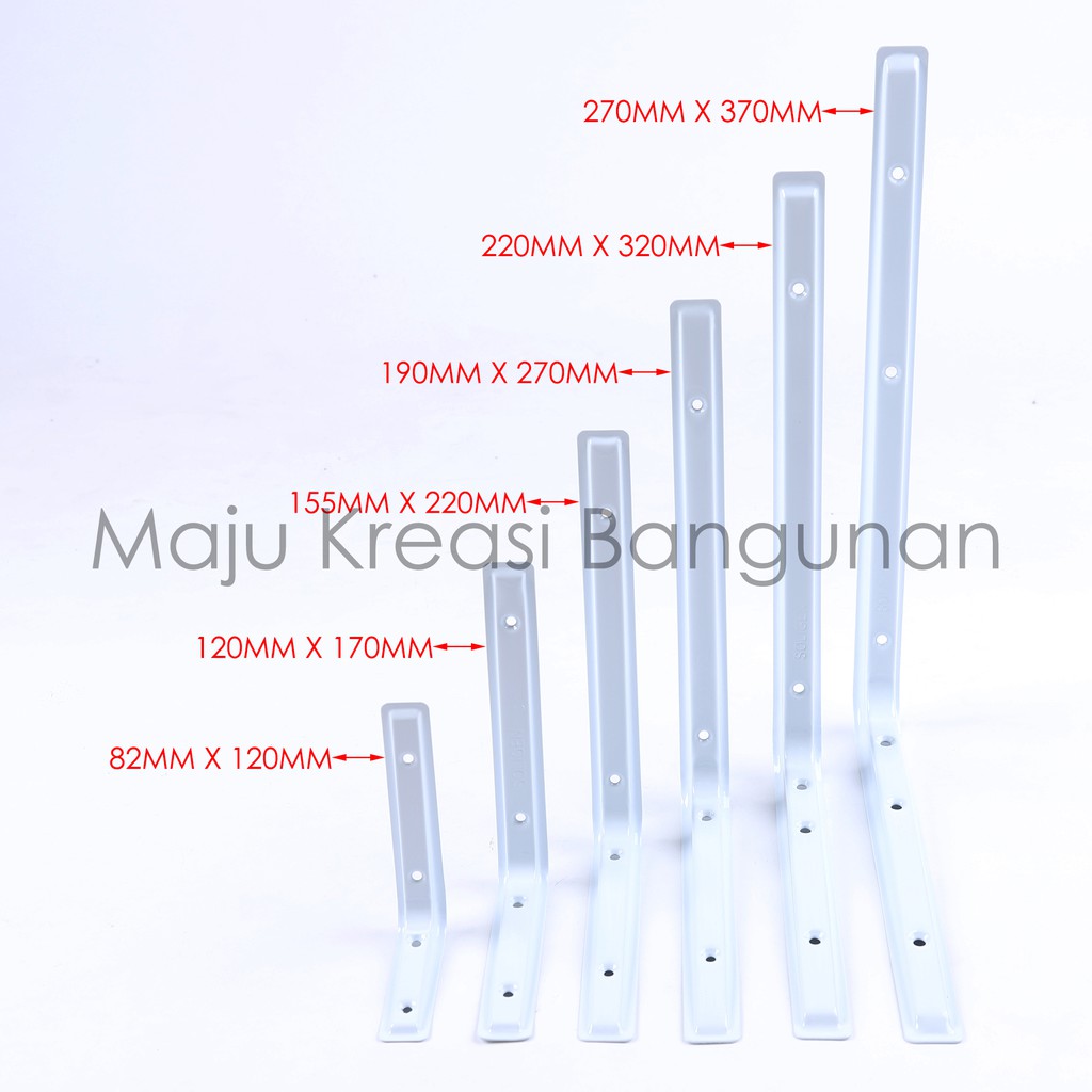 SIKU Giá Sắt Dày 270mm X 370mm Màu Trắng 270 370 mm Dùng Đỡ Vật Dụng Tiện Lợi