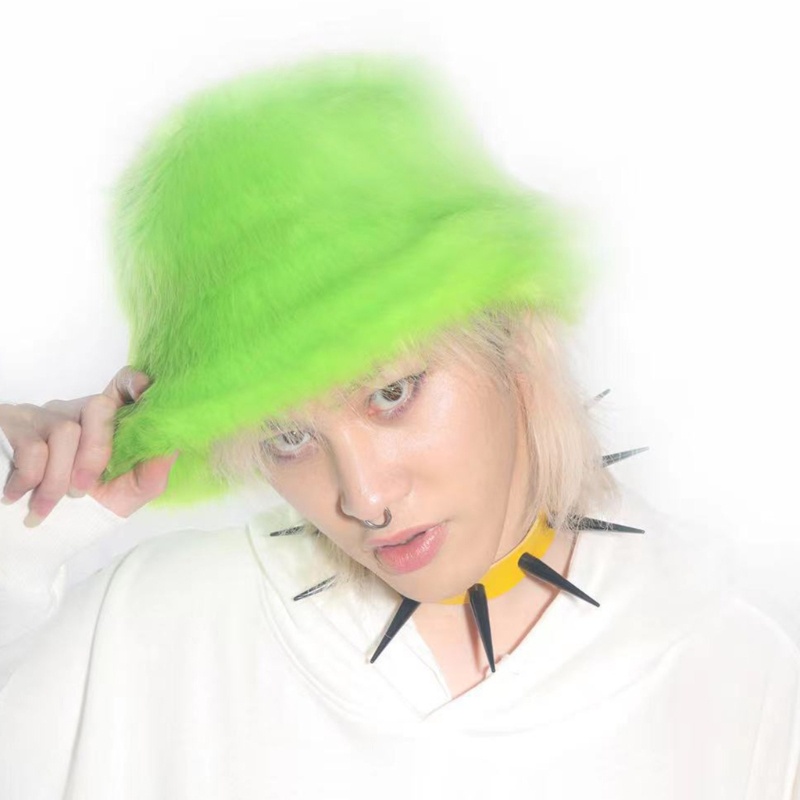 Nón Tai Bèo Lông Xù Màu Sắc Cầu Vồng Xinh Xắn Dành Cho Nam Và Nữ