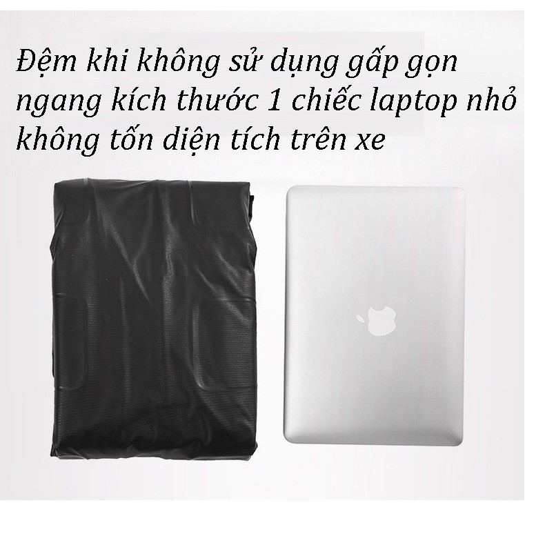 Đệm hơi ô tô xe 7 chỗ kích thước 174x118cm 3 hàng ghế SUV phủ nỉ nhung kèm bơm và 2 gối 3 màu thời trang