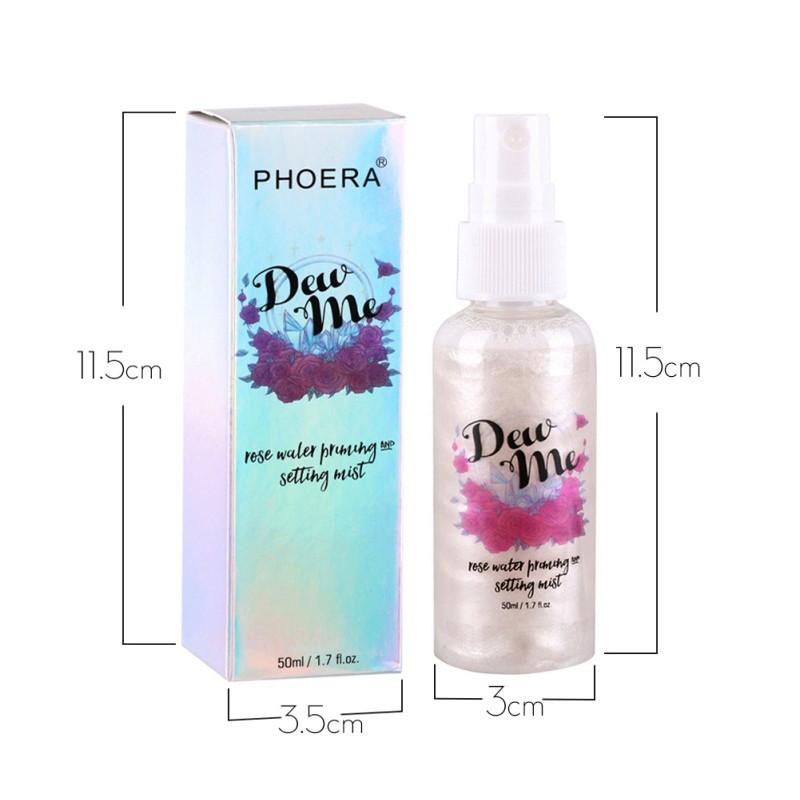 Bình xịt khoáng dưỡng ẩm tạo đường nét màu óng ánh hiệu PHOERA