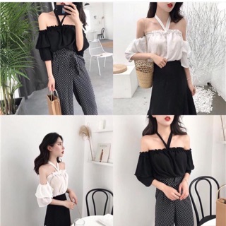 ÁO YẾM CỘT tay 2 tầng