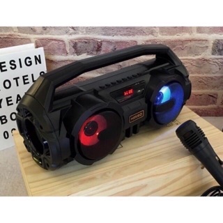 Loa Bluetooth hát Karaoke xách tay KMS1- kèm 1 micro
