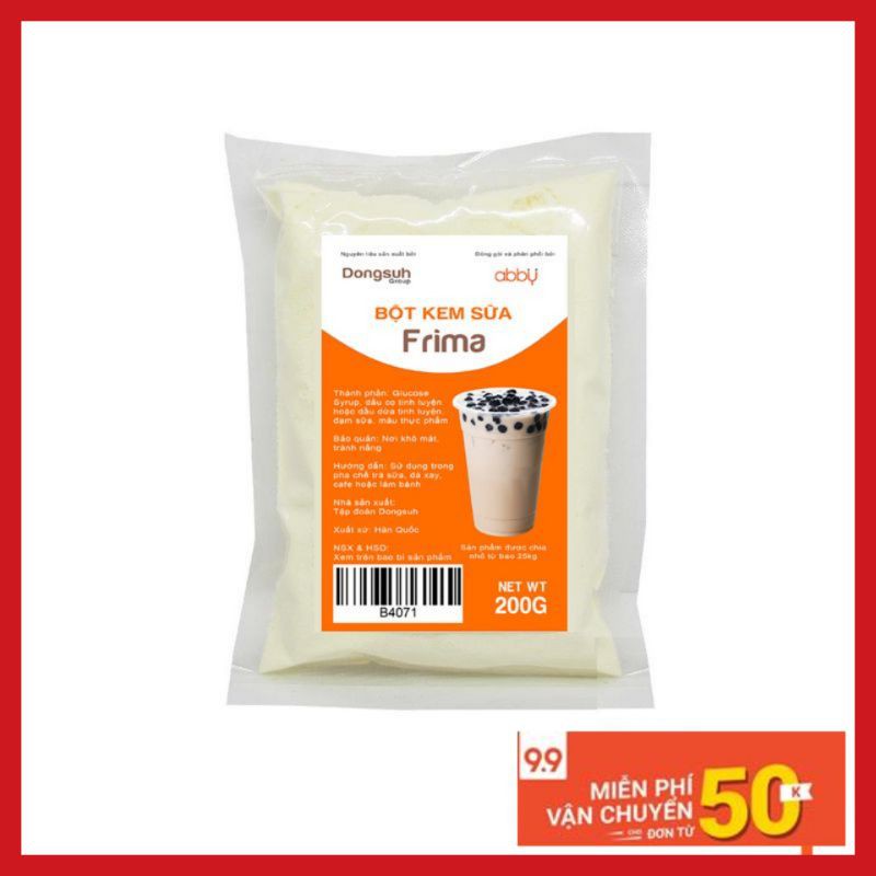 FREESHIP/BỘT KEM SỮA FRIMA 200G/UỐNG LÀ MÊ
