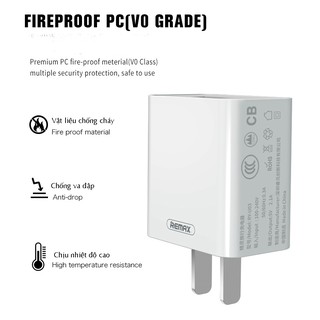 Củ sạc 1 cổng USB Remax 2.1A
