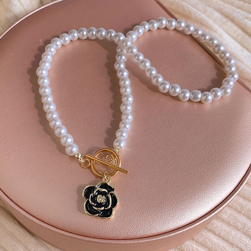 Vòng cổ Đính Ngọc Trai Cao Cấp Thời Trang Theo Phong Cách Hàn Quốc Dành Cho Nữ