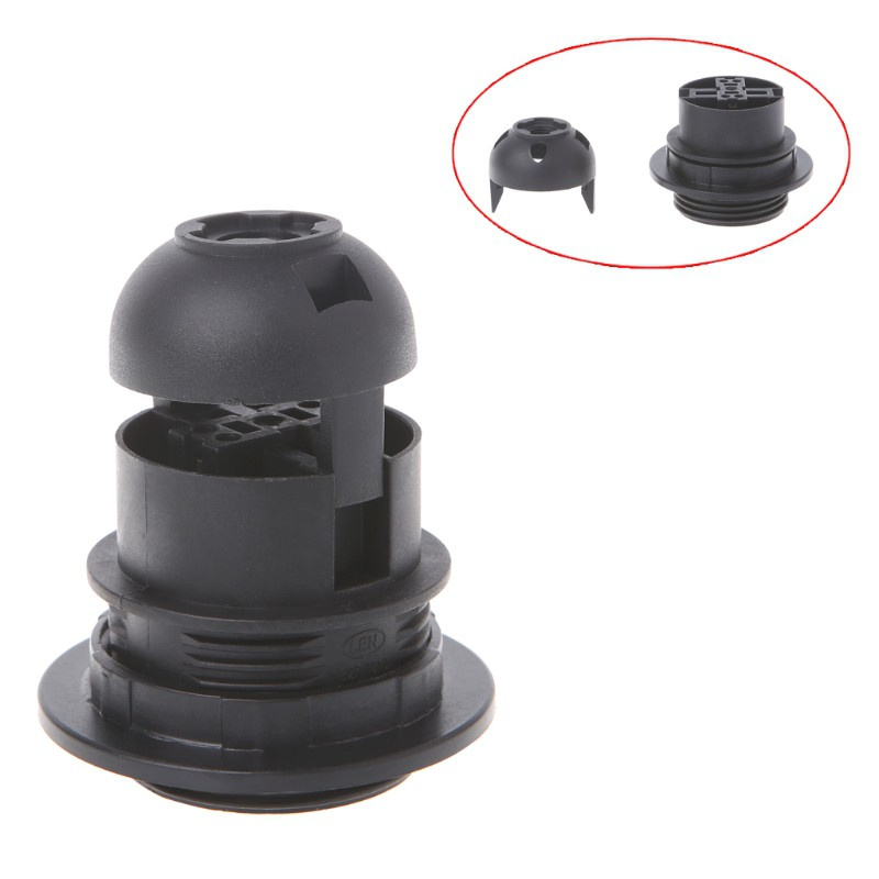 Giá Đỡ Bóng Đèn E27 Màu Trắng / Đen Gắn Trần Nhà