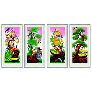 Tranh thêu TỨ QUÝ 53372 (123x76cm) + 5 kim siêu tốc