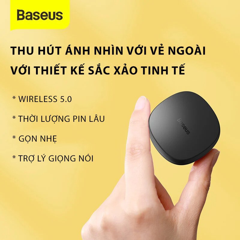 TAI NGHE BLUETOOTH BASEUS WM01 PLUS TWS BLUETOOTH 5.0 KHÔNG DÂY CHỐNG THẤM NƯỚC THỂ THAO HIỂN THỊ MÀN HÌNH LED KỸ THUẬT