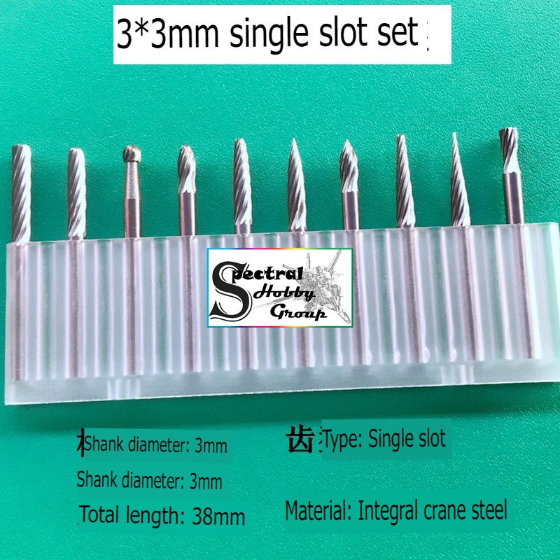 Dụng cụ bộ mũi đầu mài hợp kim vonfram chuôi 3mm 6mm điêu khắc lũa sắt gỗ nhựa Tungsten rotary alloy grinding head