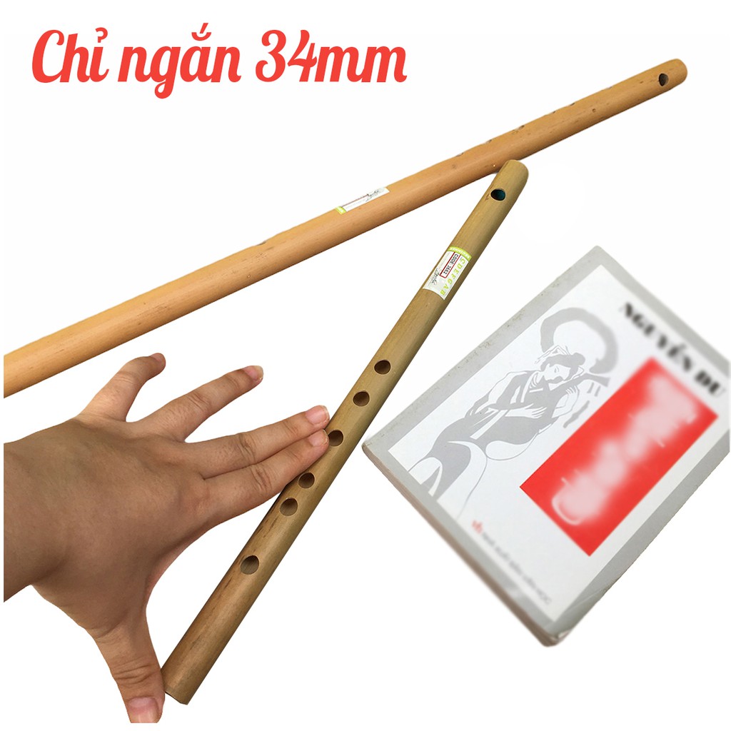 Sáo Đô C5 mini siêu ngắn chỉ 34cm - NỨA BẮC - SÁO TRÚC BÙI GIA - Dòng Beginner cho người mới tập chơi