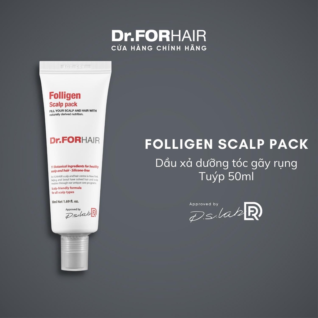 Dầu xả dưỡng tóc suôn mượt Dr.FORHAIR /Dr For Hair Folligen Scalp Pack 50ml