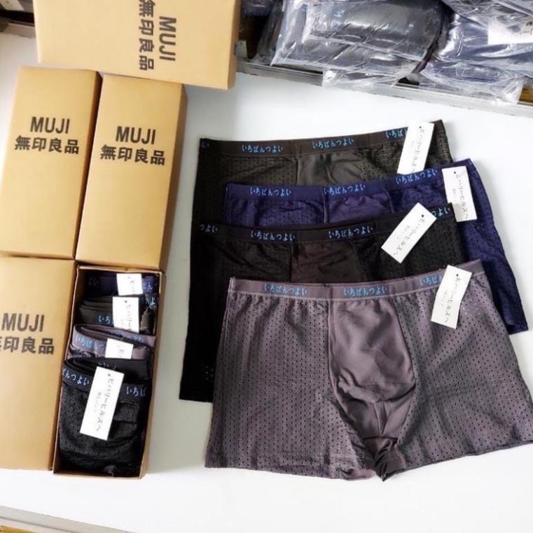 Combo 5 Quần Lót Nam Boxer Nhập Khẩu Quần Sịp Nam Coton Tự Nhiên 100% Thoáng Khí Cao Cấp Dễ Chịu Khi Mặc