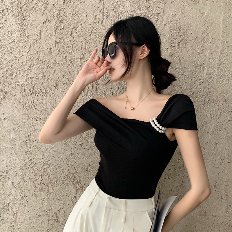 Áo IELGY  nữ đính ngọc trai giả sang trọng