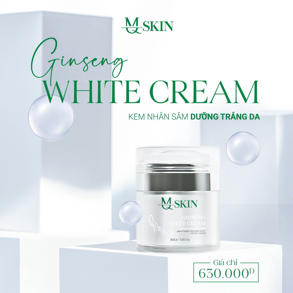 MQ SKIN Ginseng Whitenning Face Cream 30g - Kem dưỡng trắng và tái tạo da