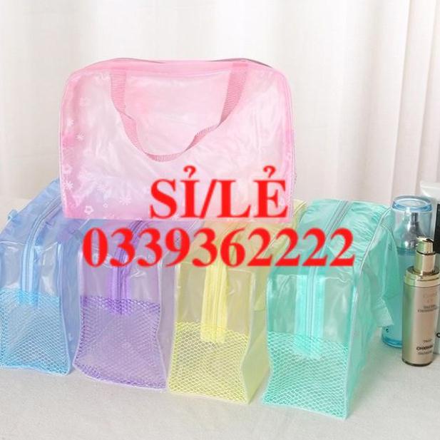 [ HAIANHSHOP ] Túi đựng mỹ phẩm có quai 15*22,5 cm Duashop &gt;