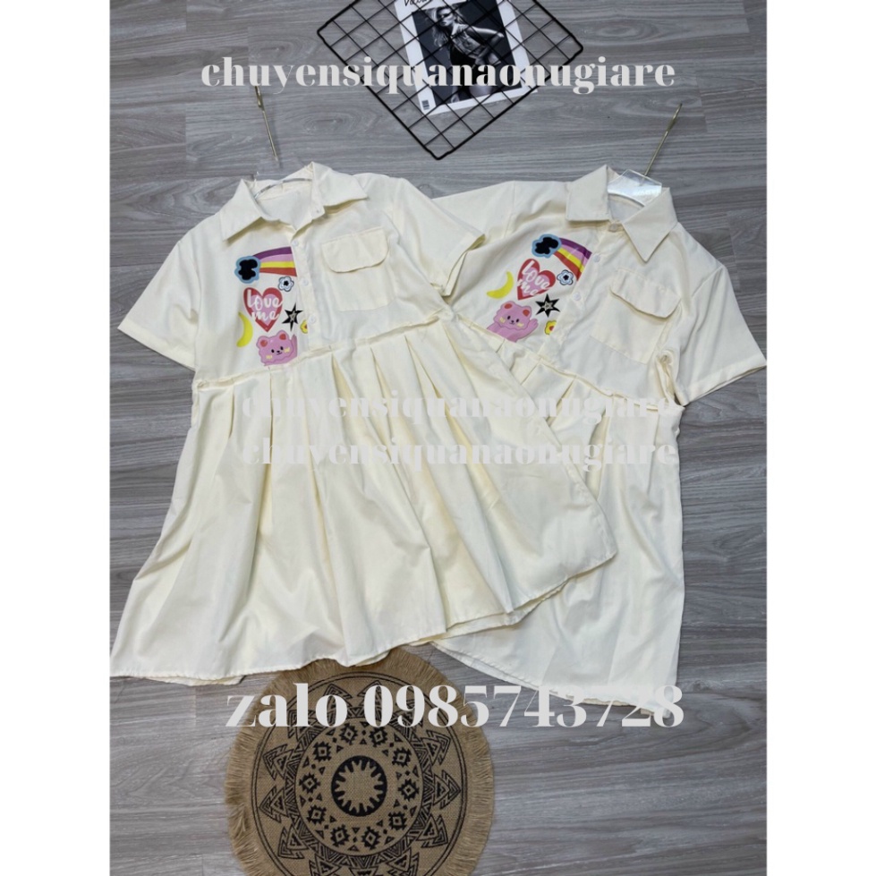 ĐẦM SƠ MI BABYDOLL ULZZANG  PN000112 chuyensiquanaonugiare