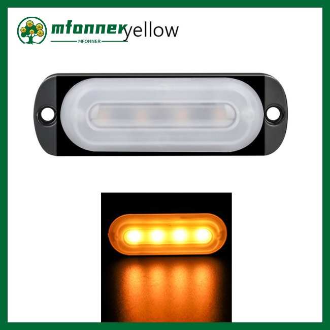 Đèn Led 6 Bóng 12v 24v Siêu Mỏng Chống Va Chạm / Bụi Bẩn Dành Cho Xe Hơi / Xe Tải
