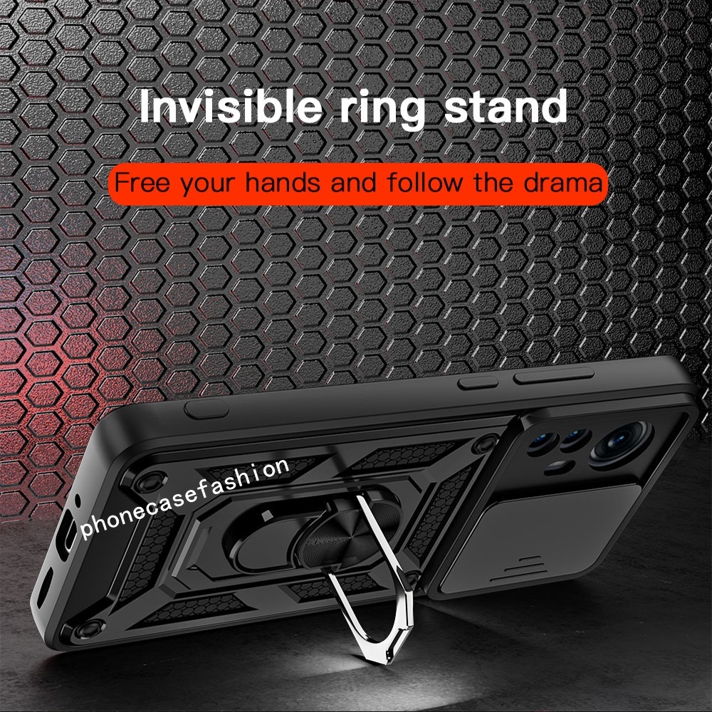 Ốp Điện Thoại Dạng Giáp Chống Sốc Có Vòng Đỡ Nam Châm Cho OPPO Reno 8 8Z 7 7Z Reno8 5G 4G