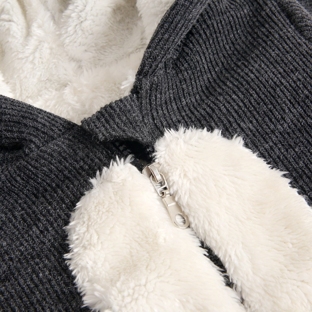 Áo Liền Quần Sanlutoz Màu Xám Đậm Có Mũ Dễ Thương Cho Bé Gái/bé Trai