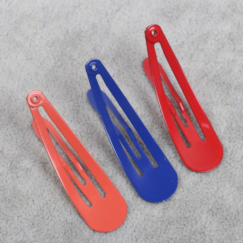 Set 100 Kẹp Tóc 2 Inch Không Trơn Màu Sắc Kẹo Ngọt Xinh Xắn Dành Cho Nữ