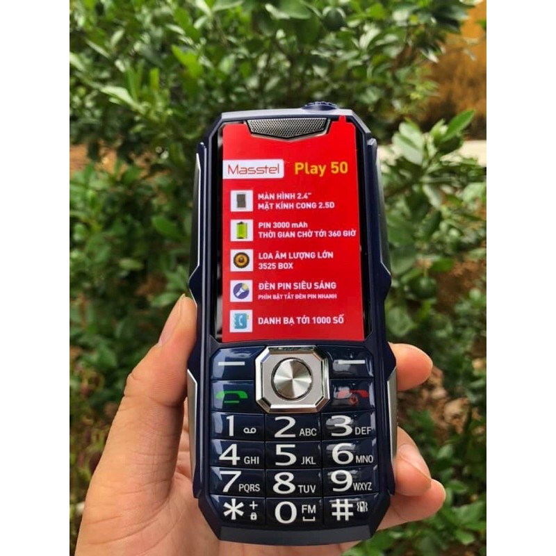 Điện Thoại Masstel Play 50 Loa khủng - Pin trâu  3000mah sản phẩm mới chính hãng