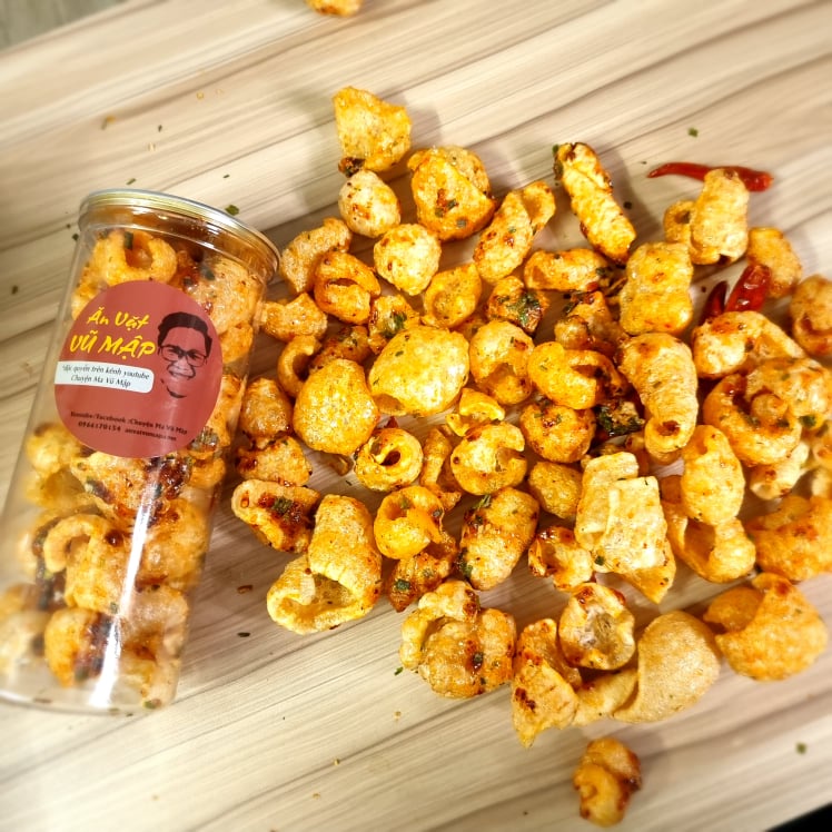 [Mã GROXUAN1 giảm 8% đơn 150K] [ANVATVUMAP - NHÀ LÀM 100%] Da Heo Sấy Giòn 150gr Vị Tỏi Ớt Cay Siêu Ngon | BigBuy360 - bigbuy360.vn