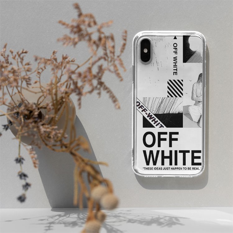 Ốp lưng OFF-White BE REAL JUST HAPPEN cho Iphone 5 6 7 8 Plus 11 12 Pro Max X Xr OFFPOD00074