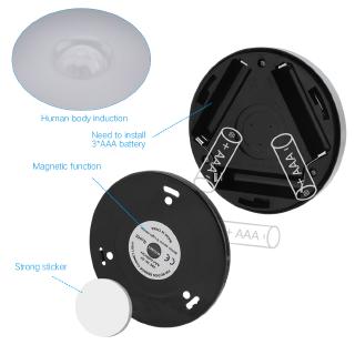 3 LED Push Touch Lamp Kitchen Cabinet Closet Night Wall Light