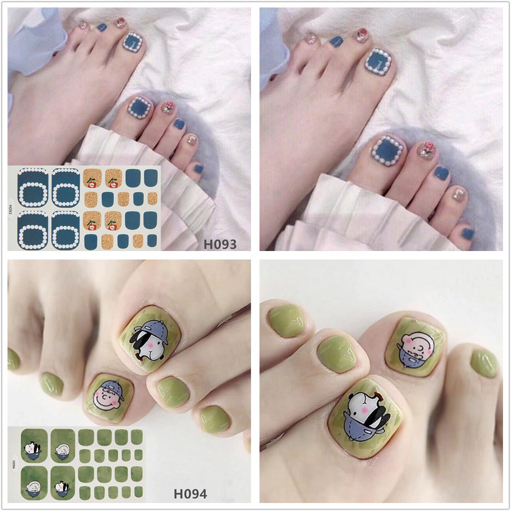 Giấy dán móng tay giả kèm keo dán chống nước