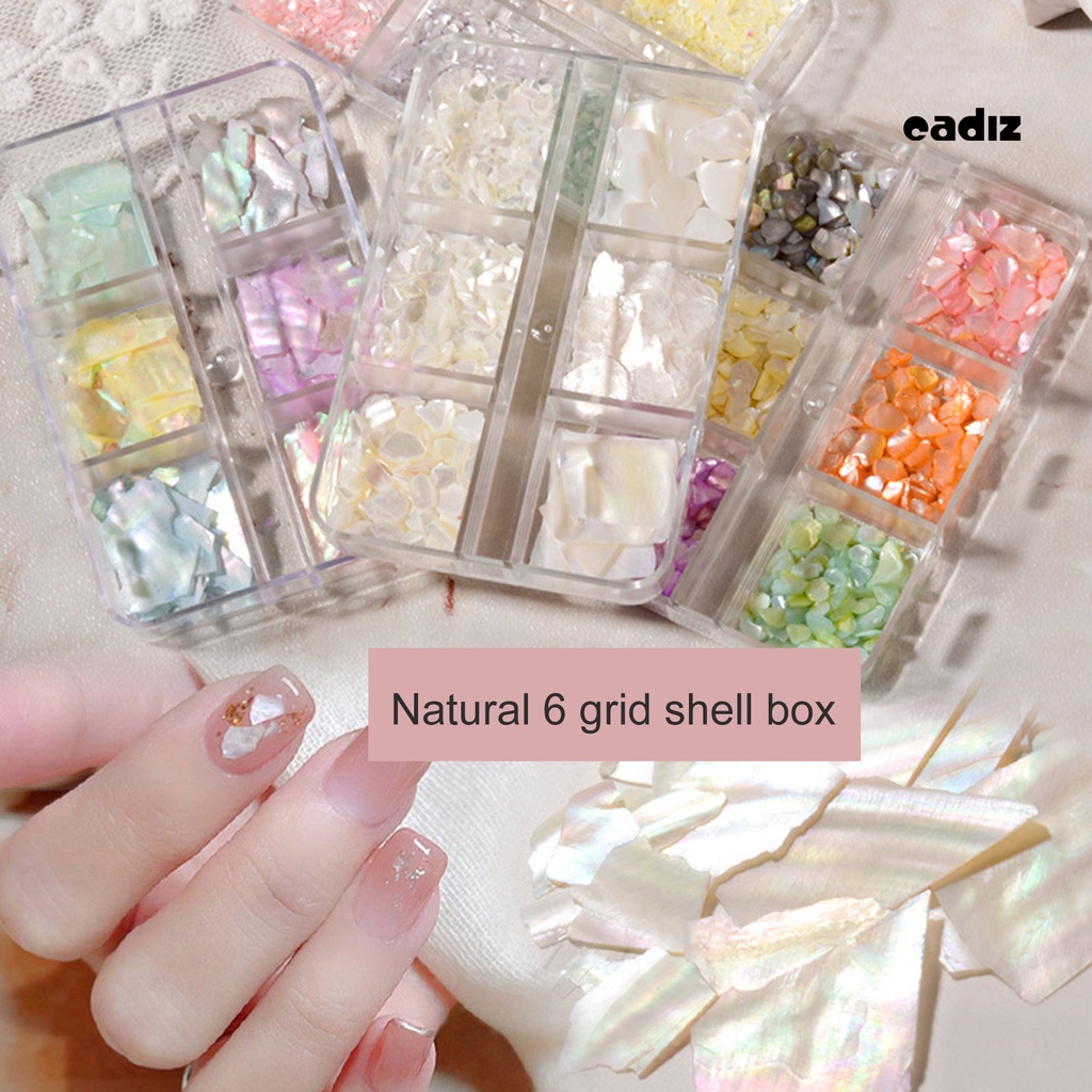 1 Hộp Phụ Kiện Vỏ Sò 3D Trang Trí Móng Tay