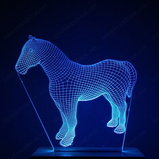 Đèn ngủ 3D hình con ngựa