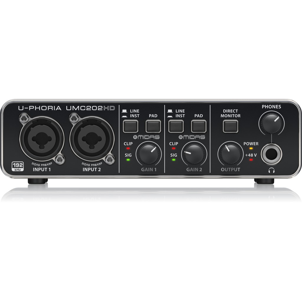 Sound card thu âm Behringer U-PHORIA UMC202HD