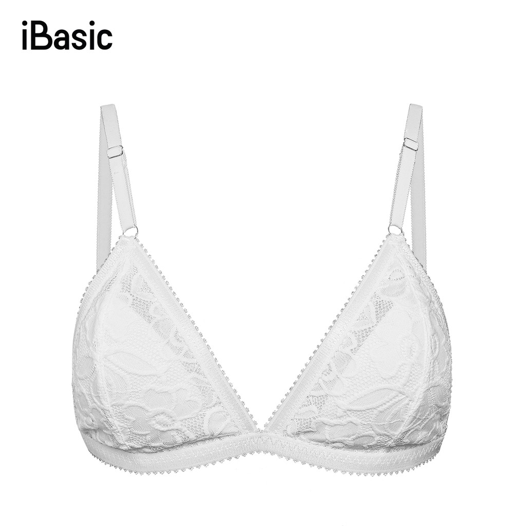 [Mã WABR1512 giảm 12% đơn 99K]Áo bralette ren iBasic BRAY033