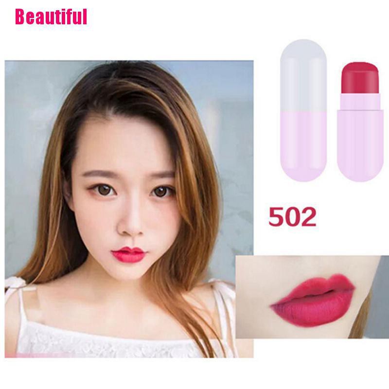 VN (Hàng Mới Về) Set 5 Son Môi Thiết Kế Hình Viên Thuốc Nhỏ Nhắn Chống Thấm Nước Chống Dính Dưỡng Ẩm | BigBuy360 - bigbuy360.vn