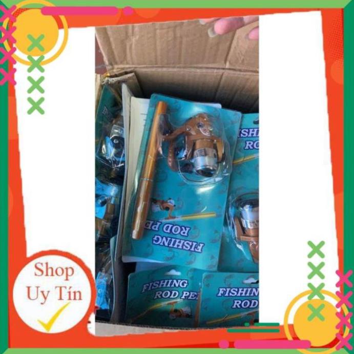 Cần Câu Bút Mini Máy Đứng Bộ Cần Câu Bút Máy Đứng 1m-1M6 Cần Câu Cá mini