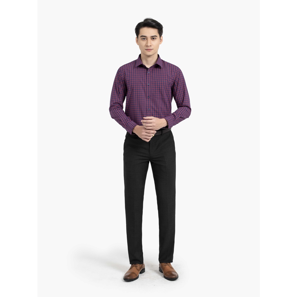 [MẪU MỚI] Áo sơ mi nam dài tay ARISTINO dáng Regular fit suông nhẹ, họa tiết kẻ caro nổi bật, nam tính - ALS22601
