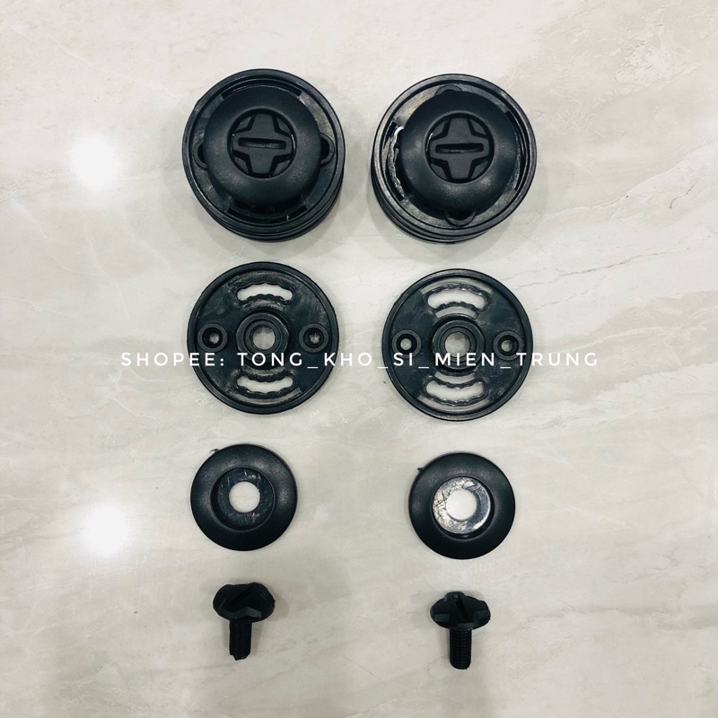 Phụ kiện chốt khoá kính mũ nón bảo hiểm Asia MT124K Royal M02 chính hãng pát pas bát gắn cài giữ kính