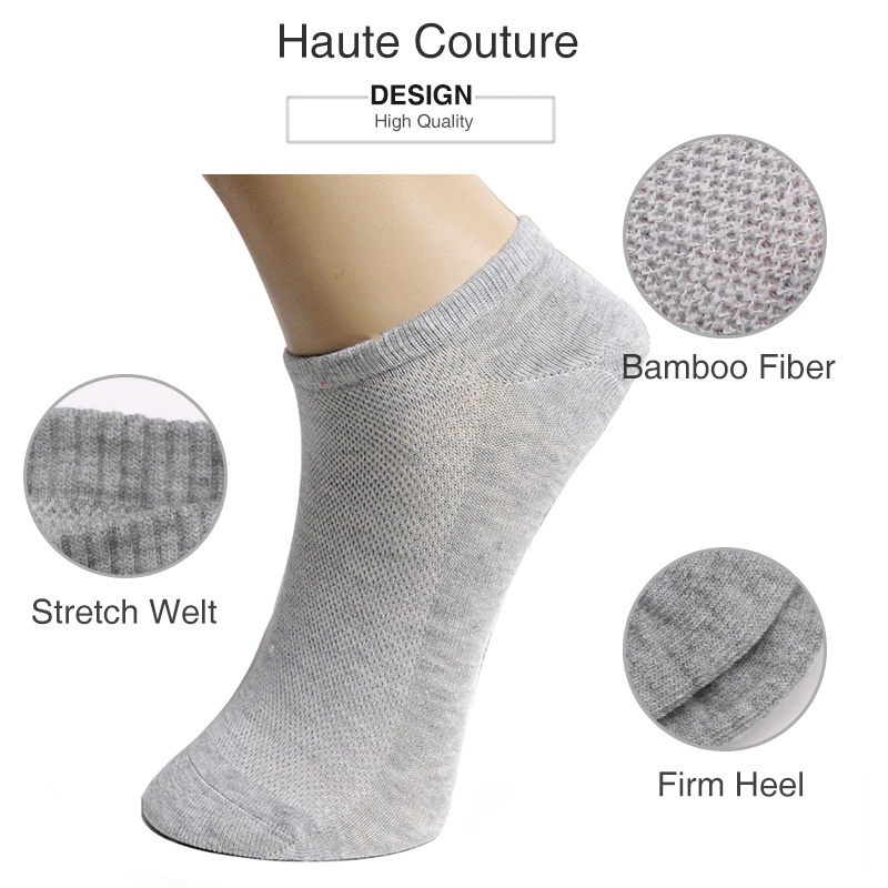 Đôi tất lưới cotton mềm mại siêu mỏng thoáng khí chống trượt cho nam