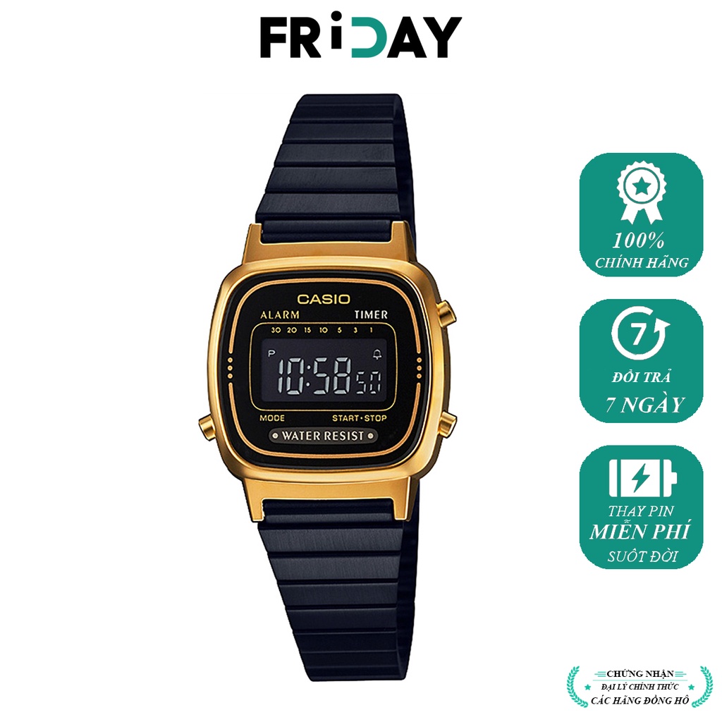 Đồng hồ Casio nữ điện tử Vintage LA670WEGB-1BDF chính hãng, giá rẻ