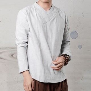 Áo đũi nam dài tay cổ chéo thời trang