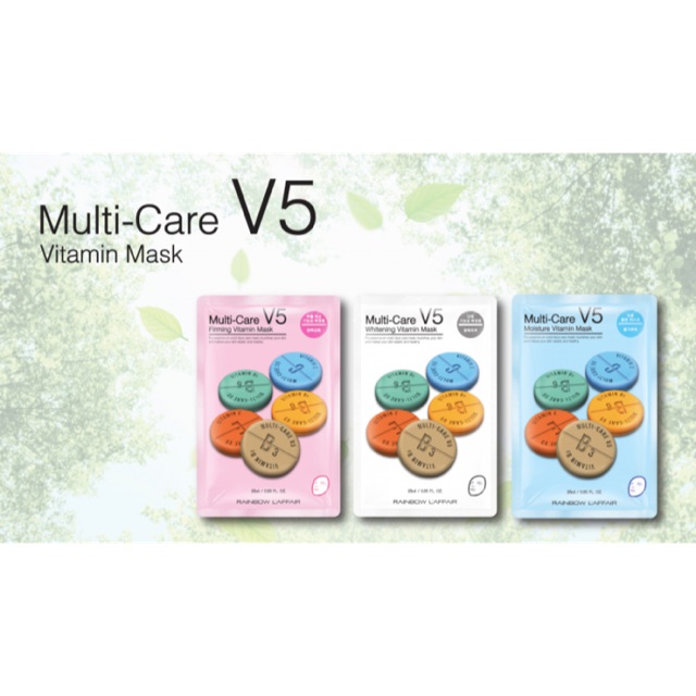 Mặt Nạ Giấy Dưỡng Da Rainbow L’affiar Multi care V5