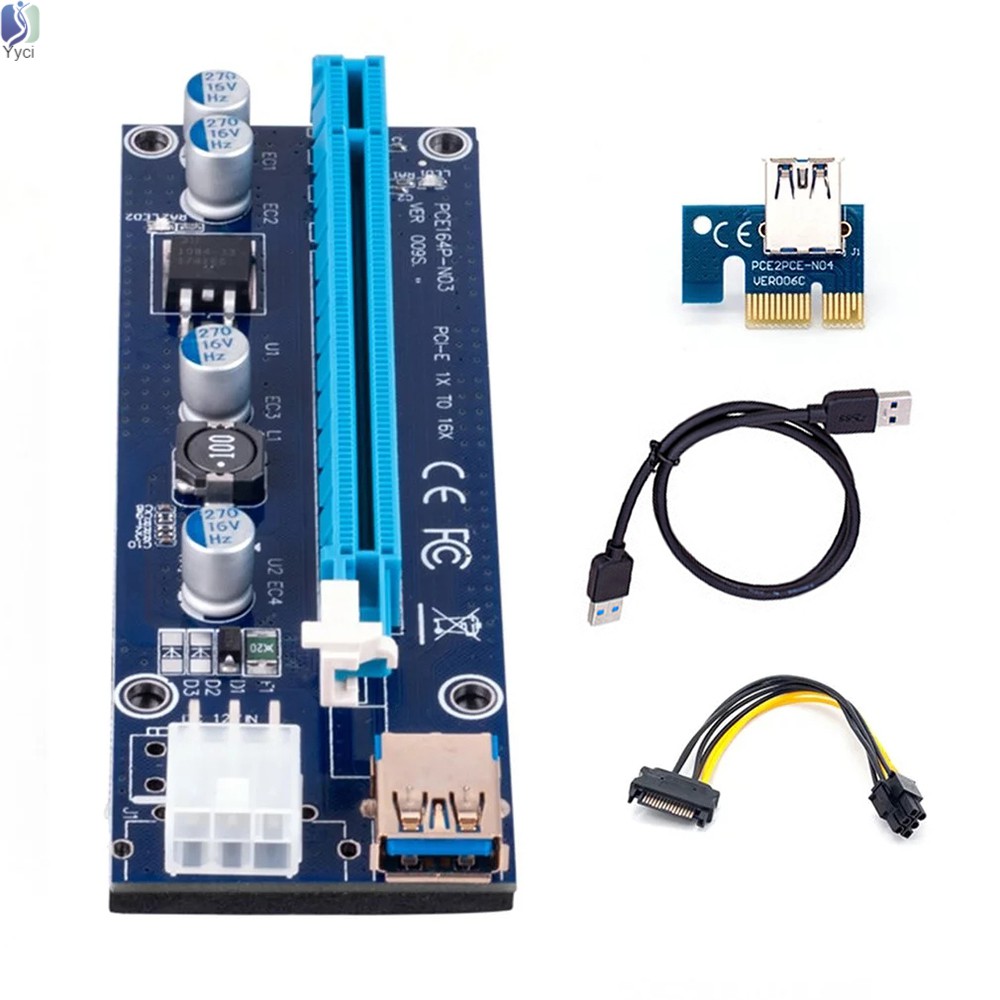 Cáp Chuyển Đổi Pci-E Riser 009s 16x Pci-E Riser Usb 3.0