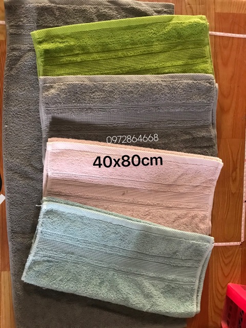 Khăn tắm gội nhỏ kích thước 40x80cm