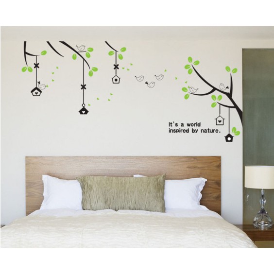COMBO 2 tấm decal trang trí tường chống thấm nước