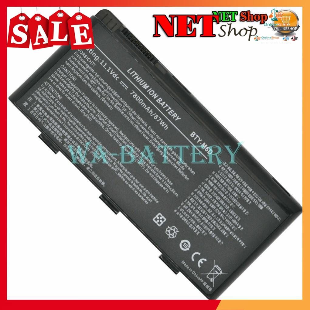 💖💖 Pin 87wh Laptop MSI GT60 GT660 GT680 GT780 (BTY-M6D)