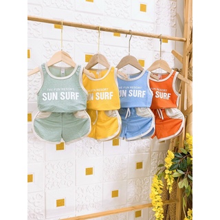 Đồ bộ cho bé trai, đồ bộ cho bé gái, đồ bộ sát nách thun cotton đẹp