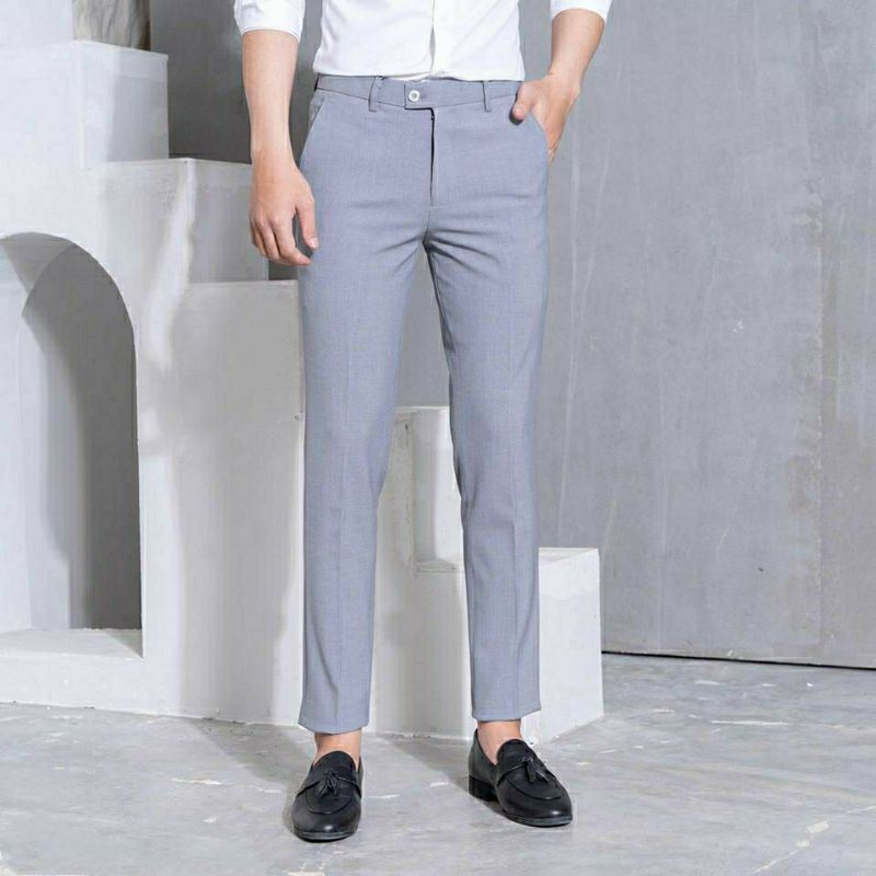 Quần Tây Âu Nam VINETO Màu Xanh Coban CAO CẤP, Vải Chống Nhăn Dáng Ôm Côn Ống QA02 | BigBuy360 - bigbuy360.vn