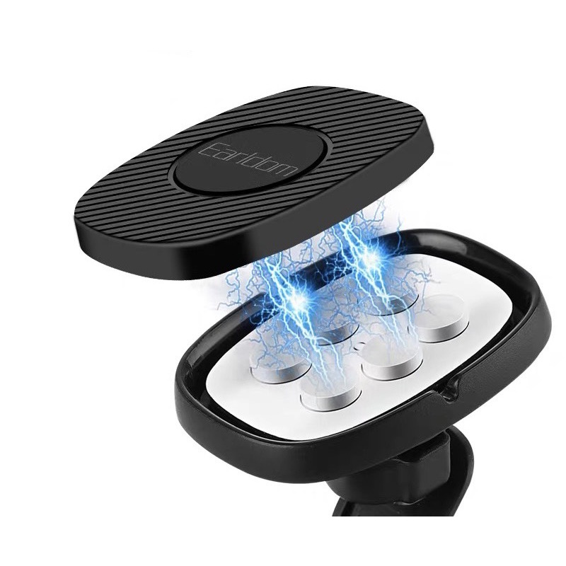 Đỡ Điện Thoại Đa Năng Nam Châm Earldom Trên Ô Tô Xe Hơi Cao Cấp Nhỏ Gọn Tiện Lợi - CHÍNH HÃNG