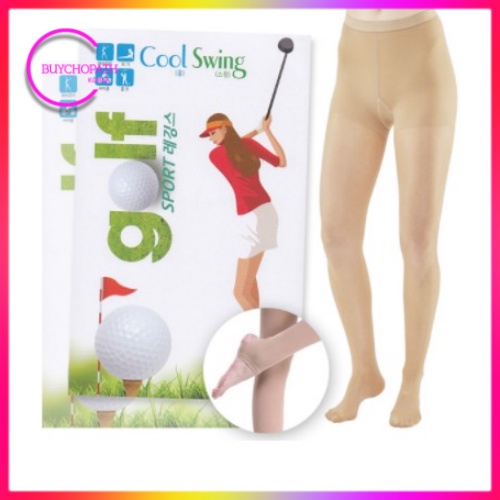 [1+1] KR Cool Women's Sports UV Protection Golf Stockings Leggings / Ice Women's Sports Compression 