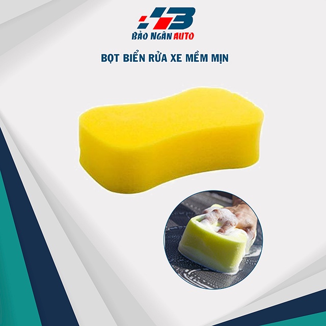 Bọt Biển Lau Rửa Xe Ô tô, Xe Máy Siêu Thấm, Siêu Sạch
